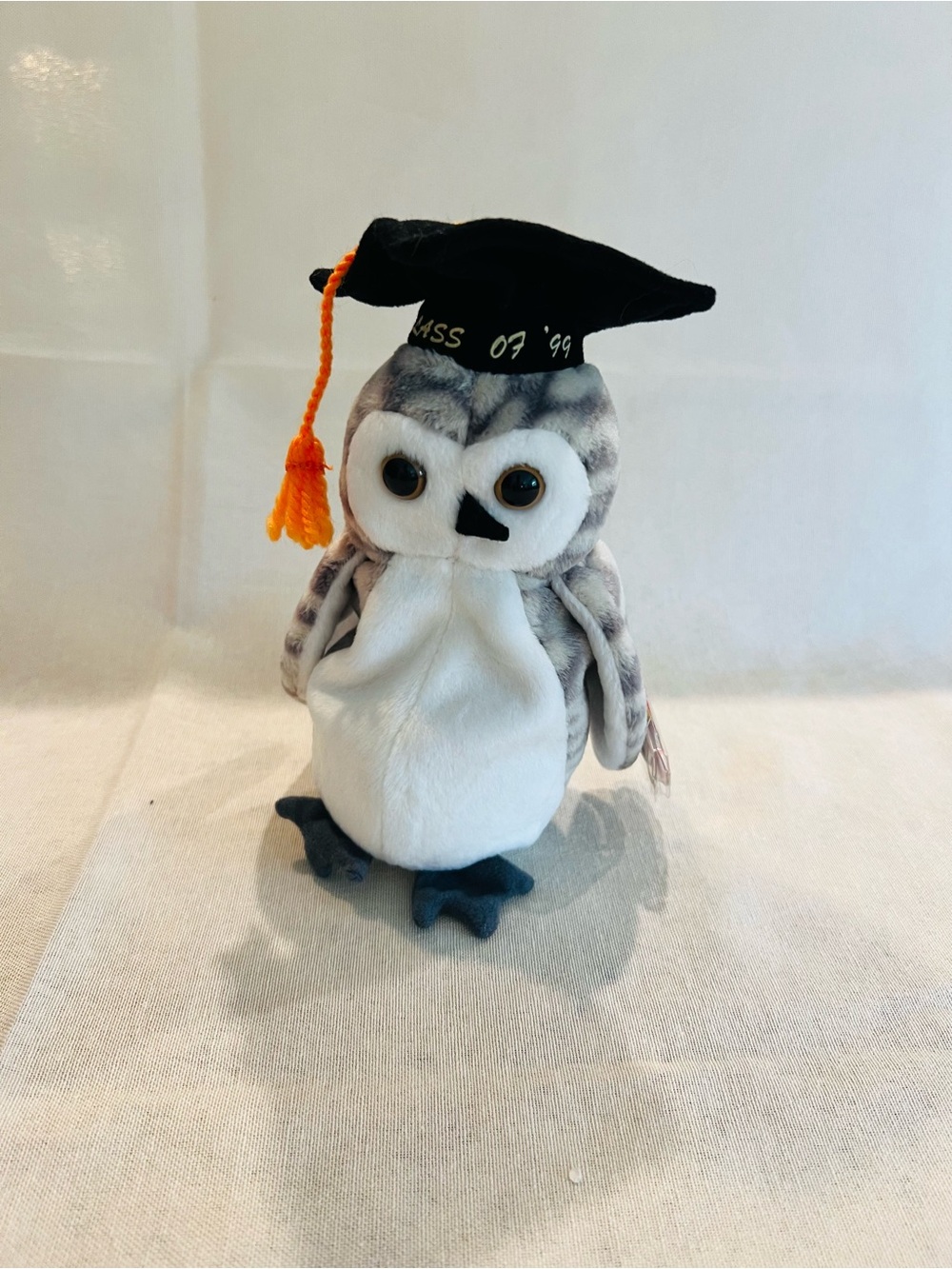 Vintage Rare Ty Beanie Baby Class of '99 Graduation Owl